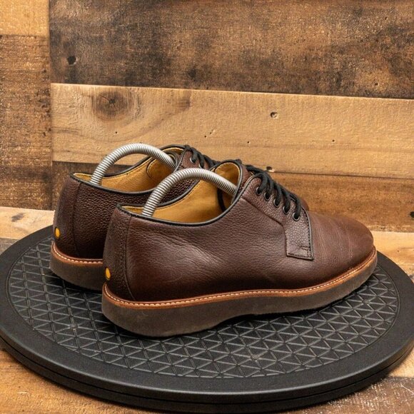 SAM HUBARD MENS DRESS SHOES BROWN LEATHER OXFORDS BUSINESS CASUAL SIZE 8M - Picture 8 of 9